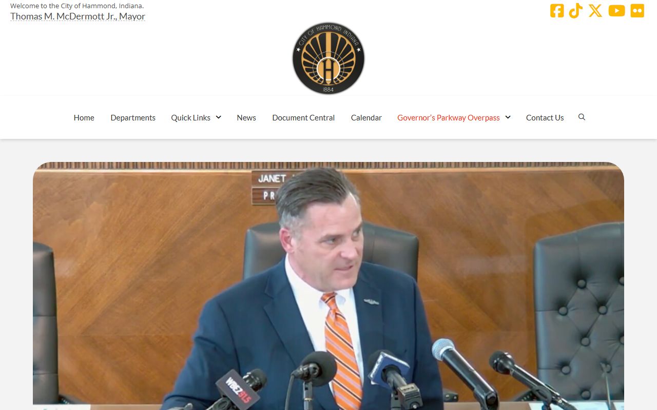 Hammond Indiana city government website for bankruptcy records information