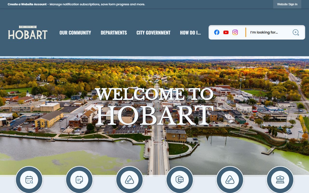 Hobart Indiana city government website for bankruptcy records information