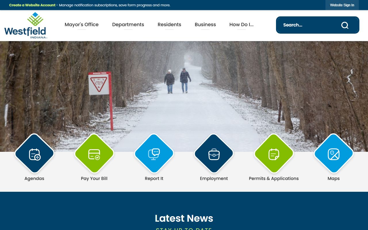 Westfield Indiana city government website for bankruptcy records information